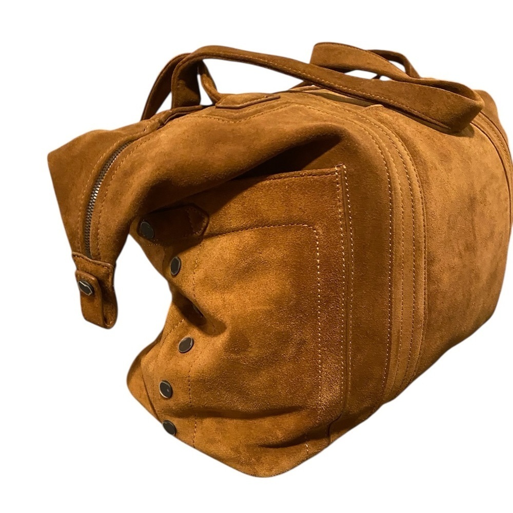 Hammitt Otis Weekender Mahogany Suede and Bronze - Picture 7 of 11